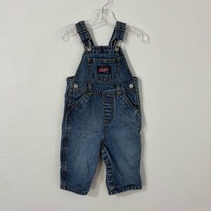 VTG ’03 Old Navy Kids‎ Bib Overalls Blue Denim Y2K Granola Baby Sz M 6-12M